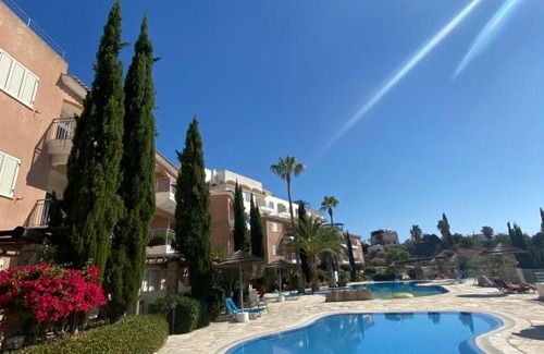 Geroskipou Apartment | Trendy 1BR Apartment with Pool & Balcony for Relaxation