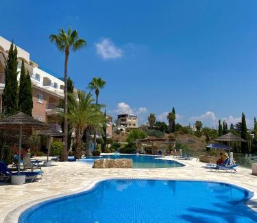 Geroskipou Apartment | Trendy 1BR Apartment with Pool & Balcony for Relaxation