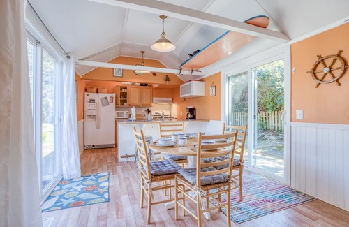 Lincoln City House | Family-Friendly Retro-Surf Retreat with Hot Tub and Ocean View