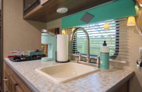 North Charleston House | Retro-Themed Camper with Ocean View, Rated 10/10