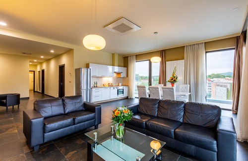 Teplice Apartment | Discover Comfort at Rezidence Fontána with Spa & Dining