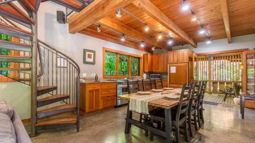 Langley House | Relax at Rhythm Waters Garden Paradise with Hot Tub Access