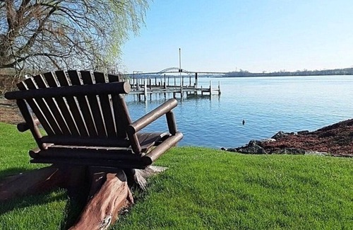 Grand Island House | Idyllic Retreat by the Niagara River: Dock, Pool & Hot Tub