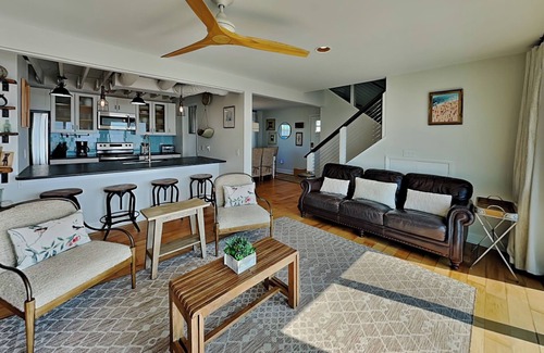 Surf City House | Riptide | Oceanfront Pet-Friendly Home w. Direct Beach Access