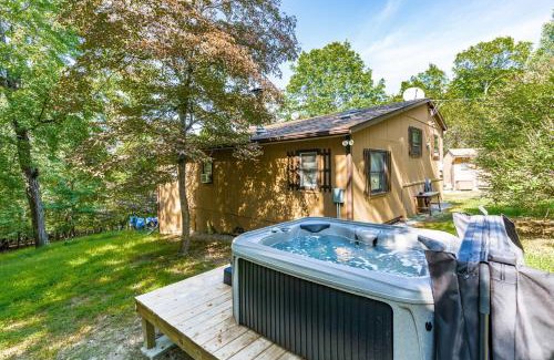 Berkeley Springs House | Cozy River Cabin with Hot Tub, Fire Pit & Pet-Friendly Stay
