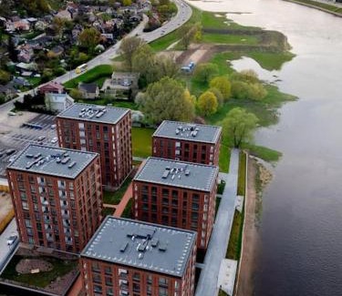 Kaunas Apartment | River Apartments Nemunaiciai: Pet-Friendly Retreat, 10/10 Rating