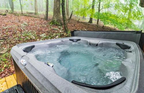 Great Cacapon House | Relaxing River Cabin with Hot Tub and Fire Pit Retreat