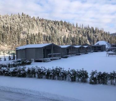 Soymy Cabin | Charming River Cottage Complex with Oceanfront Pool & Hot Tub