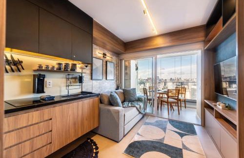 Butanta Apartment | River One completo e moderno - Vista Panorâmica, Metrô 500m e Faria Lima 7min - Piscina, Estacionamento - Okaeri Home