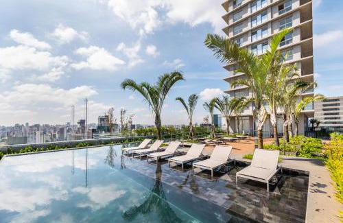 Butanta Apartment | River One completo e moderno - Vista Panorâmica, Metrô 500m e Faria Lima 7min - Piscina, Estacionamento - Okaeri Home