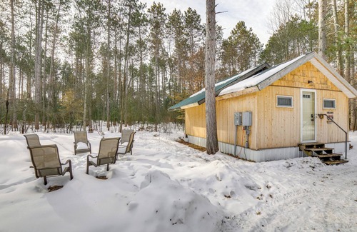 Big Rapids Apartment | Riverfront Big Rapids Cabin w/Fire Pit!