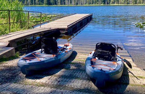 Bonners Ferry Cabin | Riverfront Cabin NO TRAIN HORN, Fenced Gated Yard
