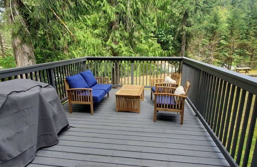 Duncan Cottage | Riverfront cottage with stairs to the river, firepit, and forested retreat.