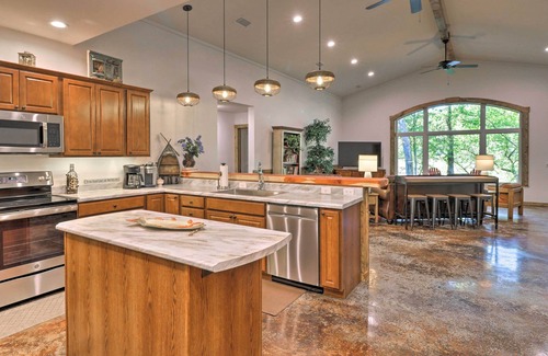 Lone Rock House | Idyllic Riverfront Retreat with Covered Patio & Spa
