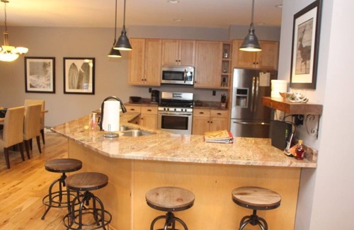 Lake Placid House | Riverfront Retreat: Walk to Shopping & Olympic Center