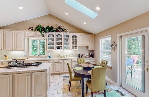 Thompsonville House | Idyllic Riverfront Home with Deck & Fireplace Near Golf