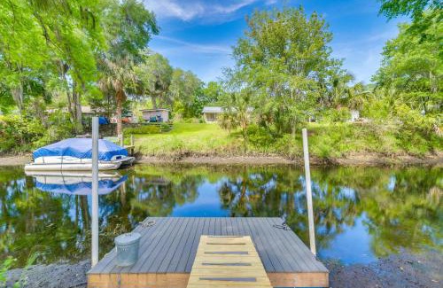 Crystal River House | Riverfront Duplex with Shared Dock & Family-Friendly Fire Pit