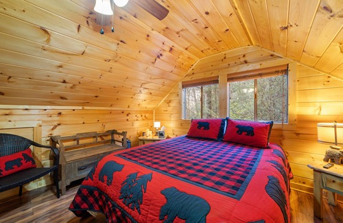 Cherry Log House | Pet-Friendly Riverfront Retreat with Game Room & Hot Tub