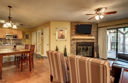 Helen House | Rivers Edge Condo 103: Pet-Friendly Retreat with Pool Access