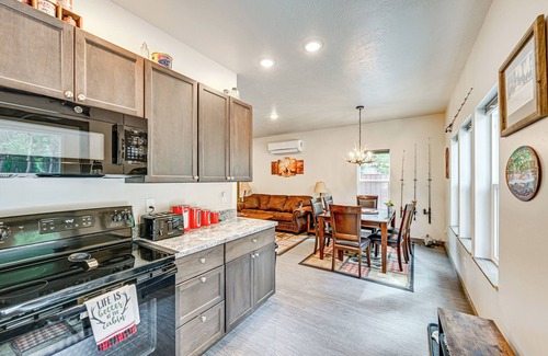 Darby Cabin | Pet-Friendly Darby Cabin: Steps from the River and Spa!