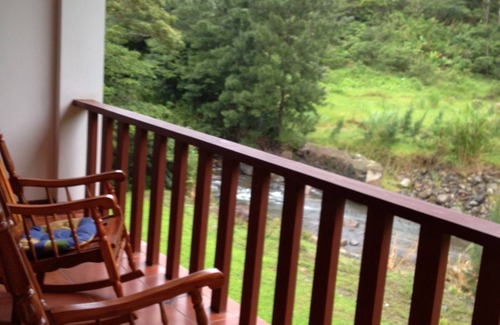 Orosi Condo | Relaxing Riverside Retreat with Spa and Mountain Views