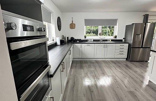 Wooler House | Riverside View Wooler: Modern House with Hot Tub & Spa