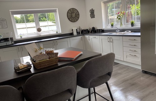 Wooler House | Riverside View Wooler: Modern House with Hot Tub & Spa