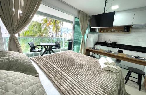 Maceio Apartment | Oceanfront RN Studio Premium Maceió with Private Beach