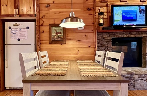 Gatlinburg - Pigeon Forge Cabin | Romantic Cabin Retreat with Hot Tub and Fireplace