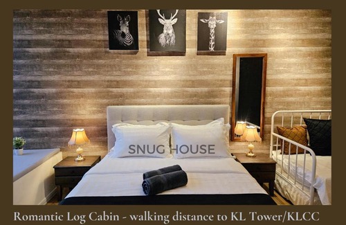 Bukit Bintang Apartment | Romantic Log Cabin in KL - Walk to Attractions & Pool