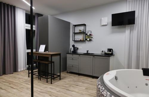 Siauliai Apartment | Romantic Room in Šiauliai with Hot Tub & Pet-Friendly Feel