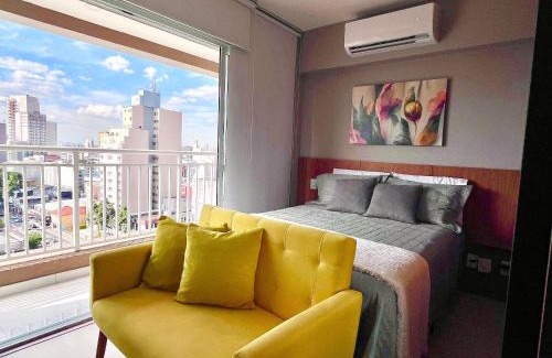 Liberdade Apartment | Rooftop com LINDA VISTA e Ar - Ao lado do metrô