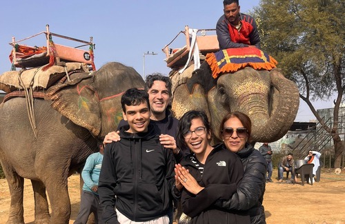 Pink City Villa | Experience Elephants Up Close in Room 4 with Family Friendly Amenities