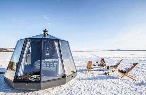 Jokkmokk Municipality House | Experience Northern Lights in Our Peaceful Glass Lodge