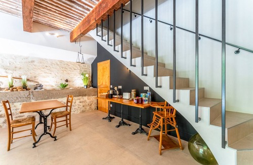 Les Angles Apartment | Room 'Malo' with Shared Terrace, Shared Garden and Air Conditioning