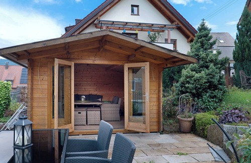 Forbach Apartment | Room 'Schwarzwald' with shared terrace, shared garden and Wi-Fi