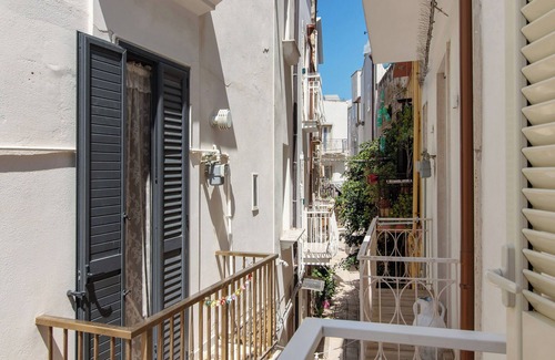 Mola di Bari Apartment | Room 'Vista Mare - Cavalluccio Marino' with Shared Terrace, Wi-Fi and Air Conditioning
