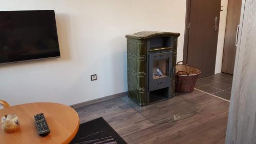 Strba Apartment | Inviting Room with High Tatras View & Cozy Fireplace