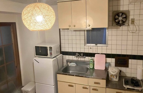 Nishi Ward Apartment | Convenient Room 302 near Hiroshima with Kitchen Amenities