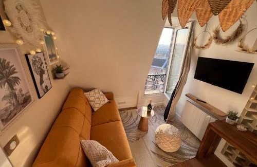 Quartier de la Folie-Mericourt House | Rooms with Spectacular Views Over Parisian Rooftops