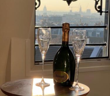 Quartier de la Folie-Mericourt House | Rooms with Spectacular Views Over Parisian Rooftops