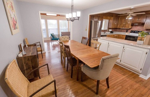 Cleveland House | Spacious Retreat: Pet-Friendly with Fenced Backyard!