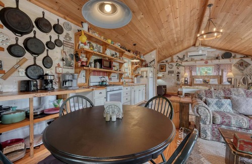 Suches Apartment | Relaxing Rooster Ridge Studio with Mountain View & Hot Tub