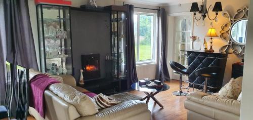 Sligo House | Rosemount: Eco-Friendly Retreat with Hot Tub & Fireplace