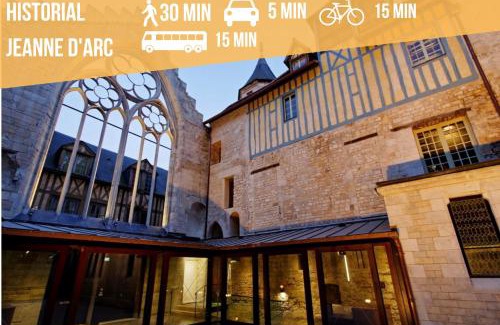 Coteaux Ouest Apartment | Panoramic Seine Views with Parking at Rouen Hotel