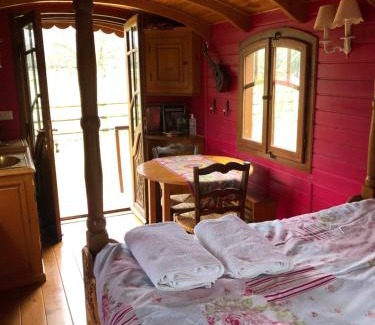 Ablon Other | Oceanfront Roulotte Capucine with 9.6/10 Guest Rating