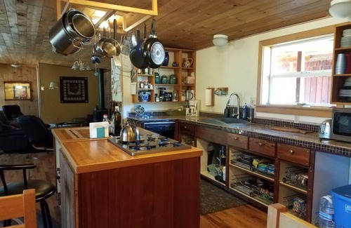 Jacksonville Cabin | Pet-Friendly Ruch Refuge with Hot Mineral Baths & Lake View
