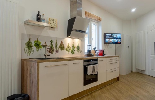 Suedost Apartment | Relaxing Retreat: Pet-Friendly Oasis with Full Amenities