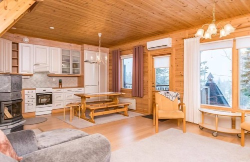 Rukatunturi House | Experience Rukassos b by Interhome with Spa & Lake Views