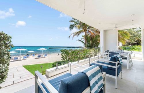 Rum Point Condo | Escape to Rum Point Resort #106: Oceanfront 2BR Retreat